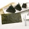 바삭바삭한 야키 노리 구어진 시금치 10 시트 50은 100개 시트 팩을 시트로 덮습니다