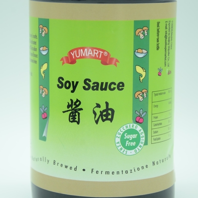 양조된 슈퍼마켓 일본 스타일 간장 500 밀리람베르트 유리병 자연적 콩