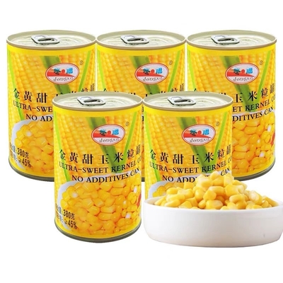 감미종옥수수 달콤한 핵심 옥수수를 동결하는 250G 야채 통조림
