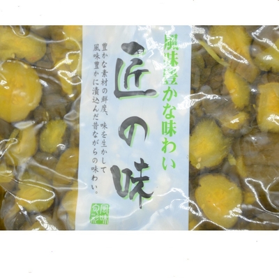 회초밥 시바즈우케는 절편된 오이 500g 달콤한 짠 맛을 소금물에 절였습니다